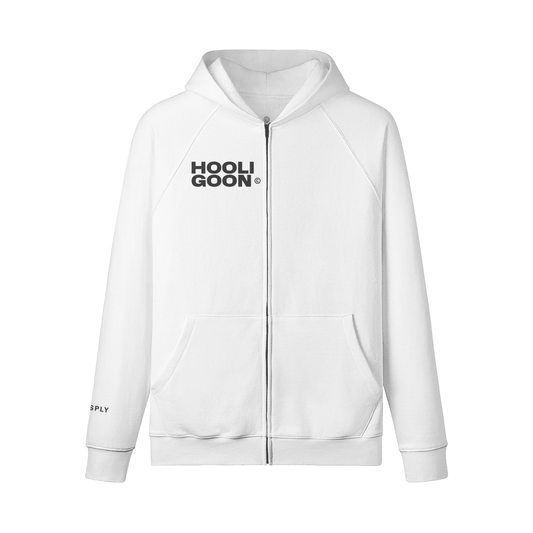 Zip Core Hoodie - White - S1